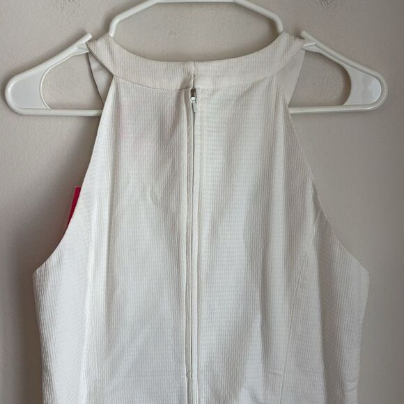 Lilly Pulitzer Women Jena White beaded coral shift dress with Embroidery 6 NWT! - Picture 9 of 13